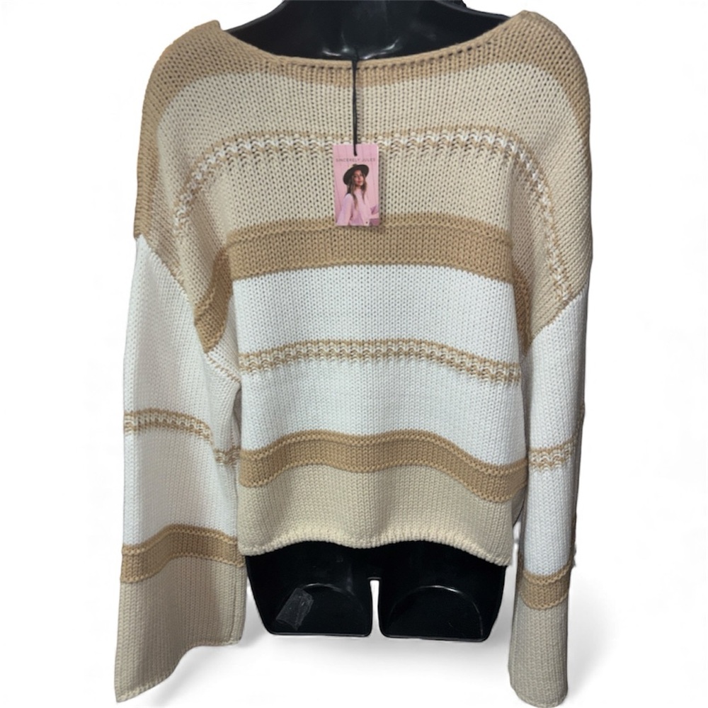 SINCERELY JULES Oversized Striped Knit Sweater - Picture 5 of 6